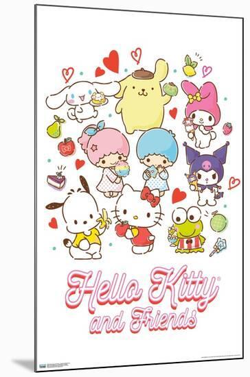 Hello Kitty and Friends: 23 Favorite Flavors - Kawaii-Trends International-Mounted Poster