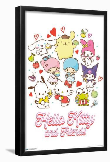 Hello Kitty and Friends: 23 Favorite Flavors - Kawaii-Trends International-Framed Poster