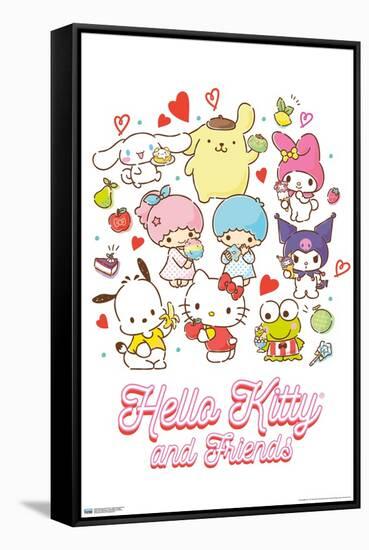 Hello Kitty and Friends: 23 Favorite Flavors - Kawaii-Trends International-Framed Stretched Canvas
