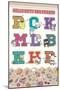 Hello Kitty and Friends: 24 College Letter - Group-Trends International-Mounted Poster