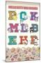 Hello Kitty and Friends: 24 College Letter - Group-Trends International-Mounted Poster