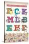 Hello Kitty and Friends: 24 College Letter - Group-Trends International-Stretched Canvas