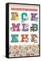 Hello Kitty and Friends: 24 College Letter - Group-Trends International-Framed Stretched Canvas