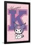 Hello Kitty and Friends: 24 College Letter - Kuromi-Trends International-Framed Poster