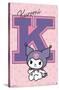 Hello Kitty and Friends: 24 College Letter - Kuromi-Trends International-Stretched Canvas