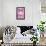 Hello Kitty and Friends: 24 Flowers - Kuromi-Trends International-Framed Poster displayed on a wall