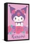 Hello Kitty and Friends: 24 Flowers - Kuromi-Trends International-Framed Stretched Canvas