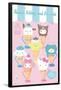 Hello Kitty and Friends: 24 Ice Cream Parlor - Group-Trends International-Framed Poster