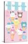 Hello Kitty and Friends: 24 Ice Cream Parlor - Group-Trends International-Stretched Canvas