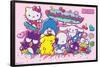 Hello Kitty and Friends: 24 Tokyo Skate Group Play-Trends International-Framed Poster