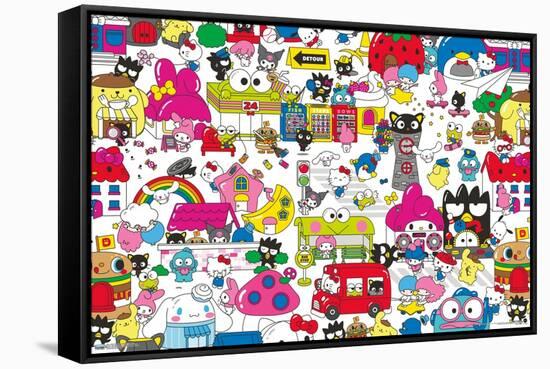 Hello Kitty and Friends: Hello - Group-Trends International-Framed Stretched Canvas