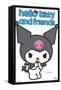 Hello Kitty and Friends: Hello - Kuromi Feature Series-Trends International-Framed Stretched Canvas