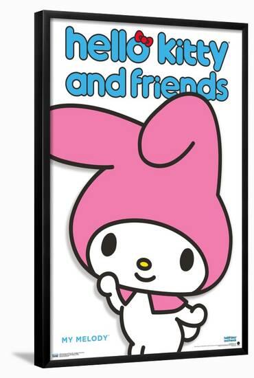 Hello Kitty and Friends: Hello - My Melody Feature Series-Trends International-Framed Poster