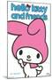 Hello Kitty and Friends: Hello - My Melody Feature Series-Trends International-Mounted Poster