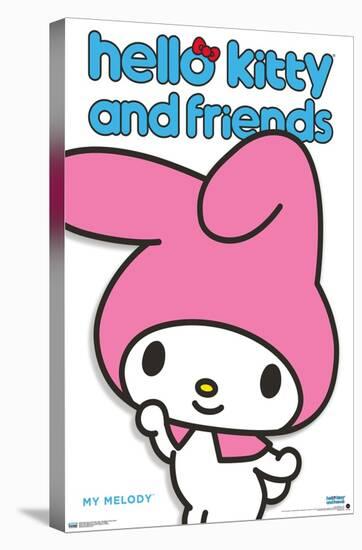 Hello Kitty and Friends: Hello - My Melody Feature Series-Trends International-Stretched Canvas