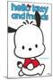 Hello Kitty and Friends: Hello - Pochacco Feature Series-Trends International-Mounted Poster