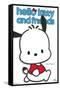 Hello Kitty and Friends: Hello - Pochacco Feature Series-Trends International-Framed Stretched Canvas