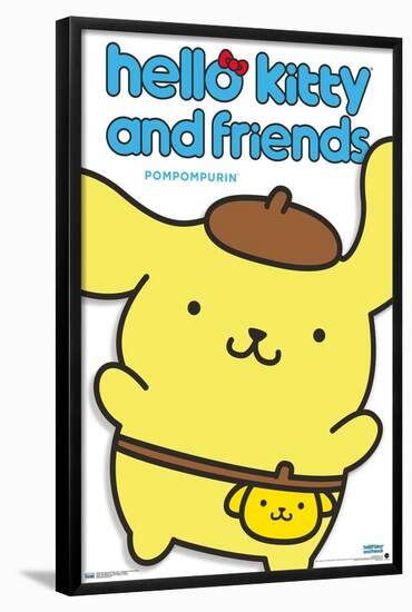 Hello Kitty and Friends: Hello - Pompompurin Feature Series-Trends International-Framed Poster
