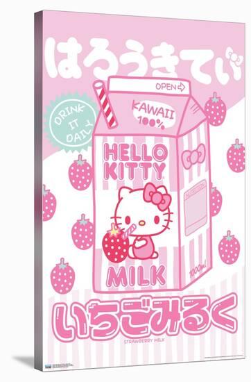 Hello Kitty and Friends - Kawaii Milk-Trends International-Stretched Canvas