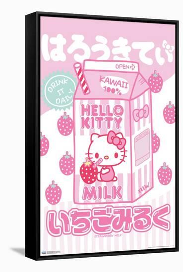 Hello Kitty and Friends - Kawaii Milk-Trends International-Framed Stretched Canvas