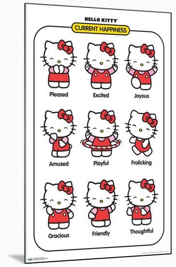 Hello Kitty: Basic - Current Happiness-Trends International-Mounted Poster