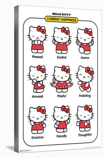 Hello Kitty: Basic - Current Happiness-Trends International-Stretched Canvas