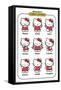 Hello Kitty: Basic - Current Happiness-Trends International-Framed Stretched Canvas