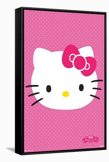 Hello Kitty - Face-Trends International-Framed Stretched Canvas