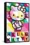 Hello Kitty - Patterns-Trends International-Framed Stretched Canvas