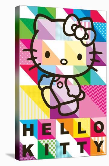 Hello Kitty - Patterns-Trends International-Stretched Canvas