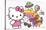 Hello Kitty - Retro Rainbow-Trends International-Stretched Canvas