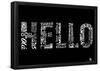 Hello Languages Text Poster-null-Framed Poster