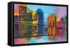 Hello NYC-Brian Carter-Framed Stretched Canvas
