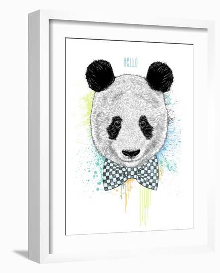 Hello Panda-Rachel Caldwell-Framed Art Print