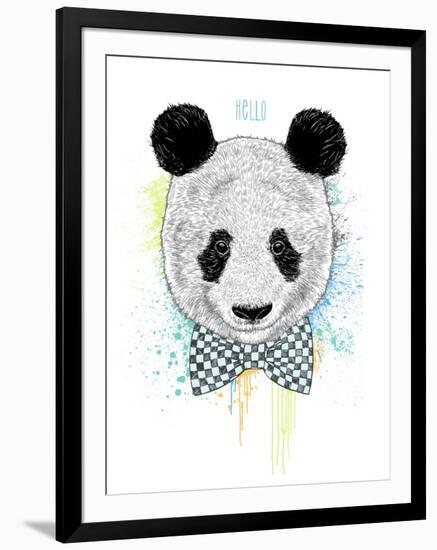 Hello Panda-Rachel Caldwell-Framed Art Print