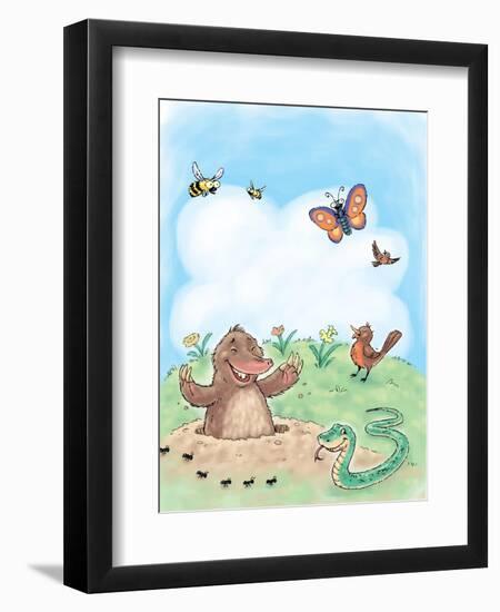 Hello, Spring! - Turtle-null-Framed Premium Giclee Print