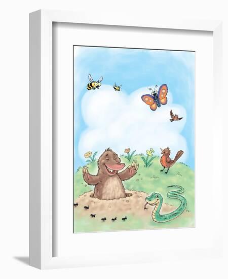 Hello, Spring! - Turtle-null-Framed Premium Giclee Print