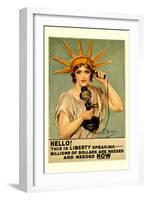 Hello! This is Liberty Speaking-Z.p. Nikolaki-Framed Art Print