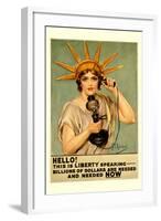 Hello! This is Liberty Speaking-Z.p. Nikolaki-Framed Art Print