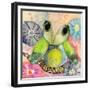 Hello World Baby Owl-Wyanne-Framed Giclee Print