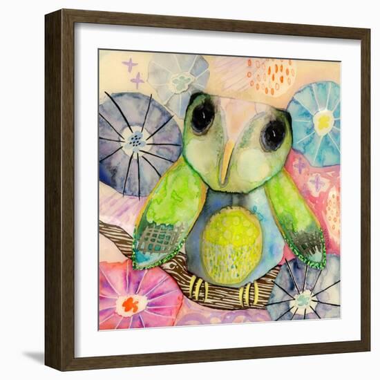 Hello World Baby Owl-Wyanne-Framed Giclee Print