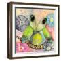 Hello World Baby Owl-Wyanne-Framed Giclee Print
