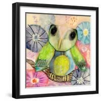 Hello World Baby Owl-Wyanne-Framed Giclee Print