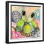 Hello World Baby Owl-Wyanne-Framed Giclee Print