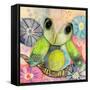 Hello World Baby Owl-Wyanne-Framed Stretched Canvas