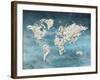 Hello World Blue-Sheldon Lewis-Framed Art Print