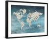 Hello World Blue-Sheldon Lewis-Framed Art Print