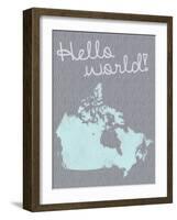 Hello World-Lauren Gibbons-Framed Art Print