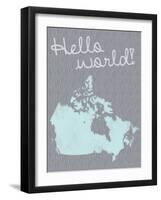 Hello World-Lauren Gibbons-Framed Art Print