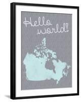 Hello World-Lauren Gibbons-Framed Art Print